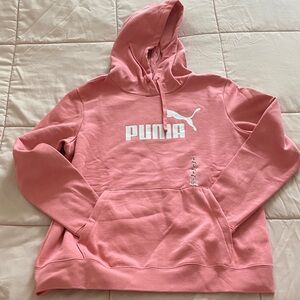 Puma Women's Pink Hoodie Sweater